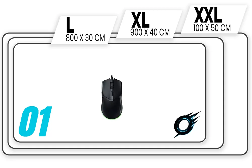 Taille et épaisseur de tapis de souris