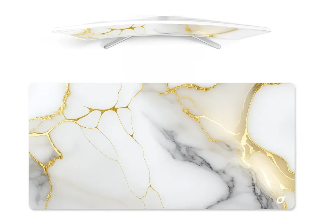 Texture personnalisée en marbre rectangulaire tapis de souris