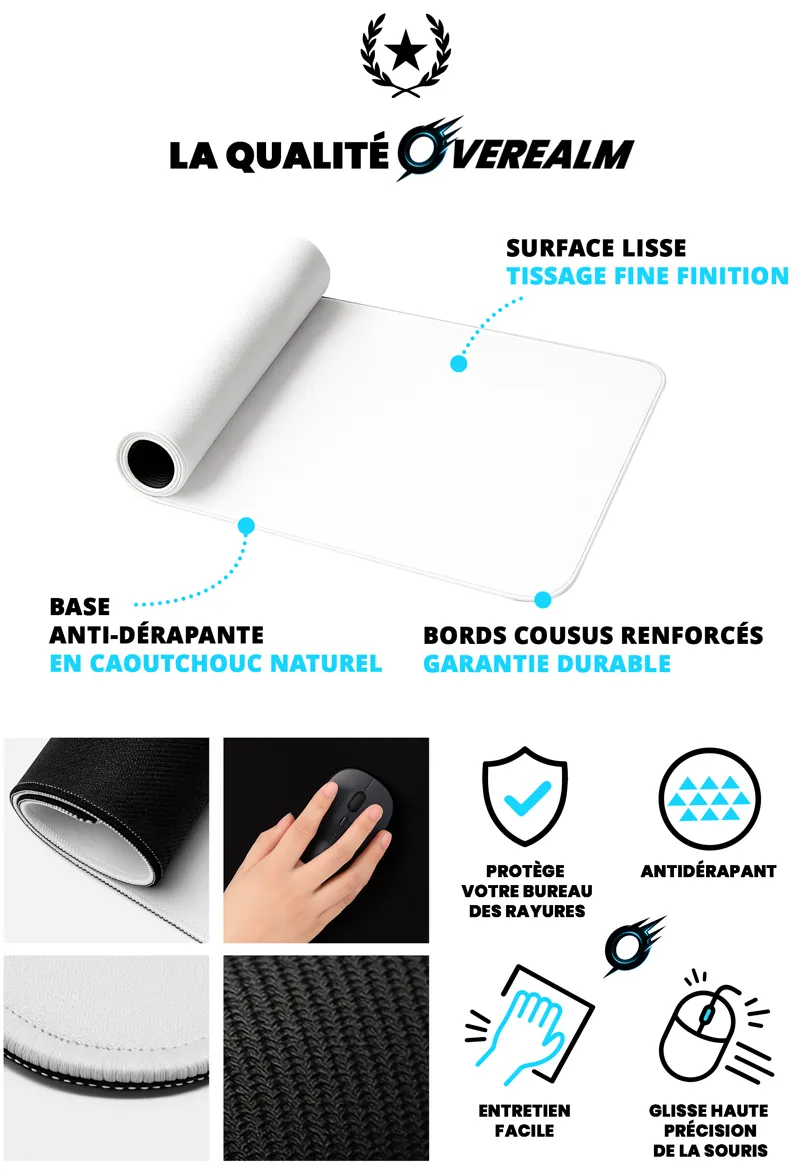Qualité tapis de souris Overealm