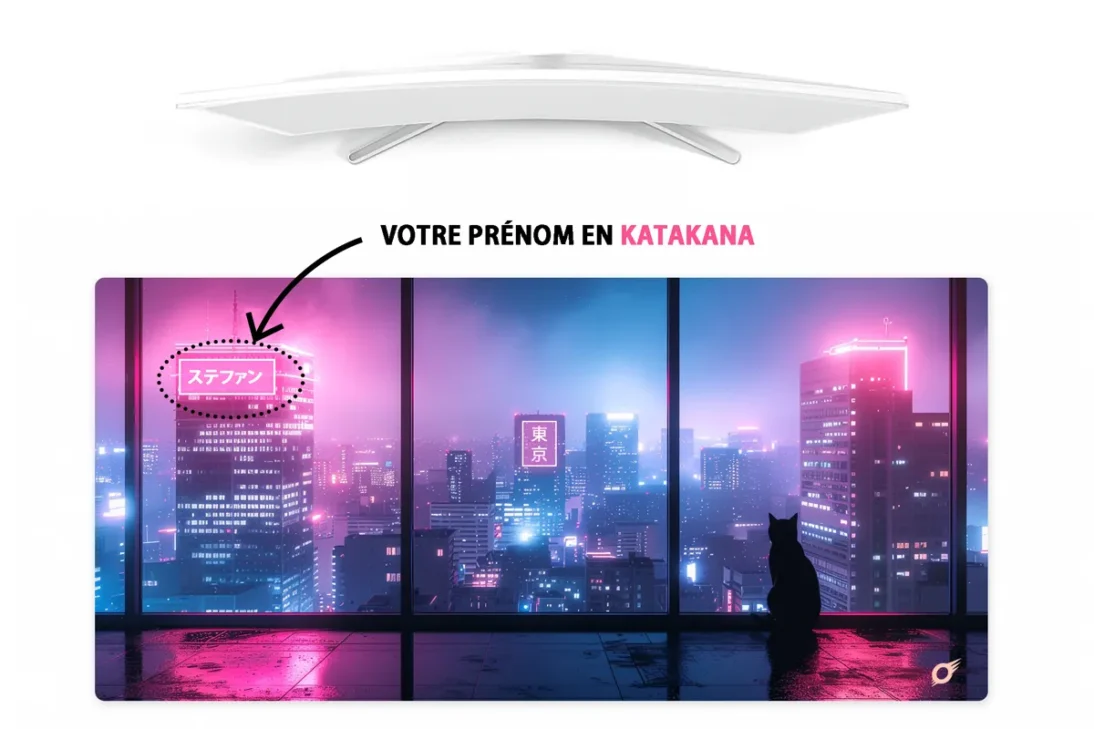 Tapis de souris japon personnalisé