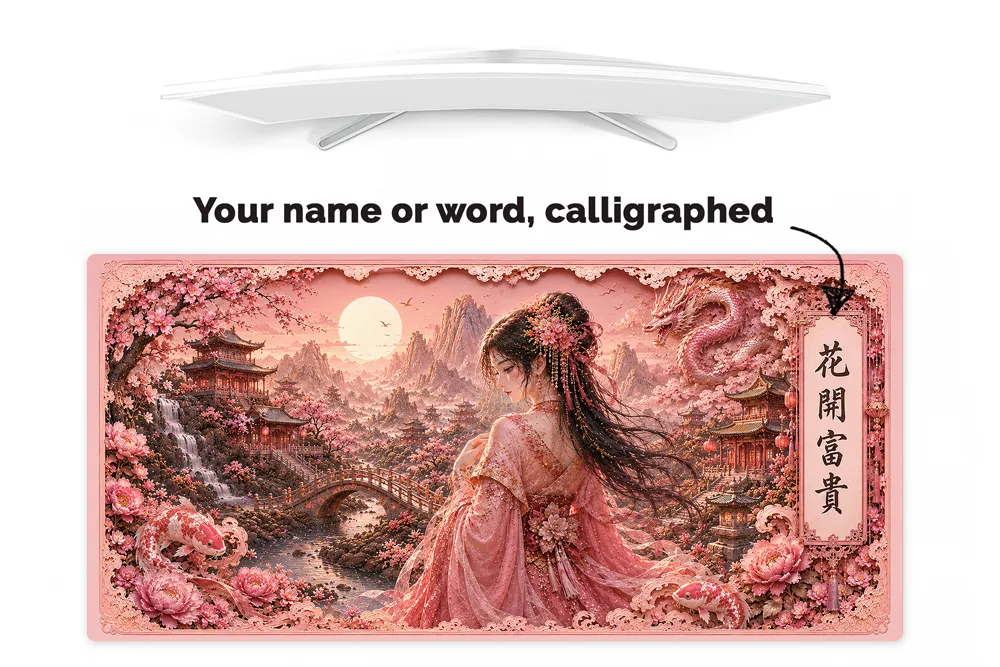Mouse Pad Chinese Girl – Imperial Sakura Edition - Image 2