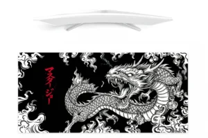 Mouse pad with a dragon