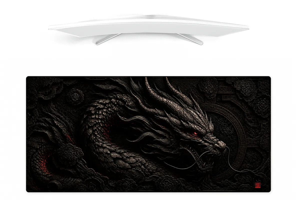 Dragon Gaming Mouse Pad – Rise of the Black Dragon