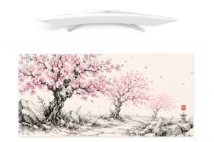 sakura tree desk mat